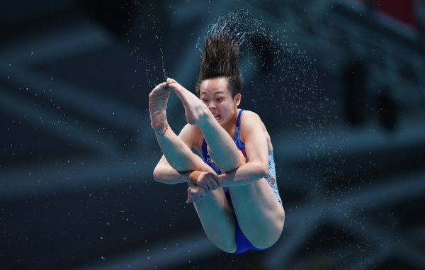 配资炒股入门知识 “梦之队”第九金! 陈艺文世锦赛女子单人3米跳板夺冠